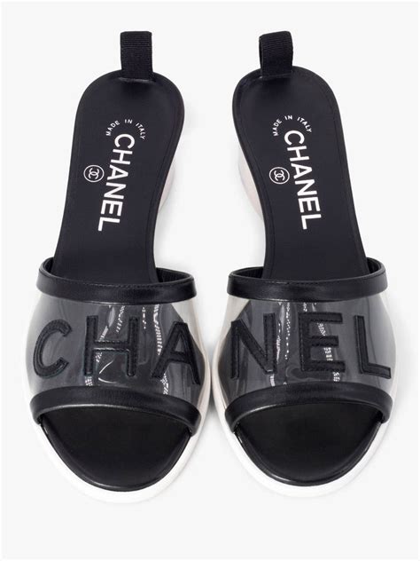 chanel mule slide|Chanel size 42 black clogs.